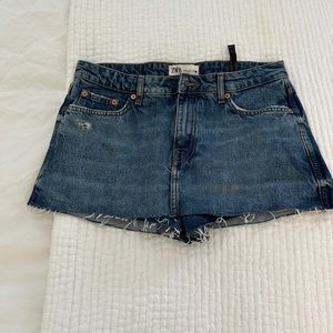 Zara Denim Mini Skort